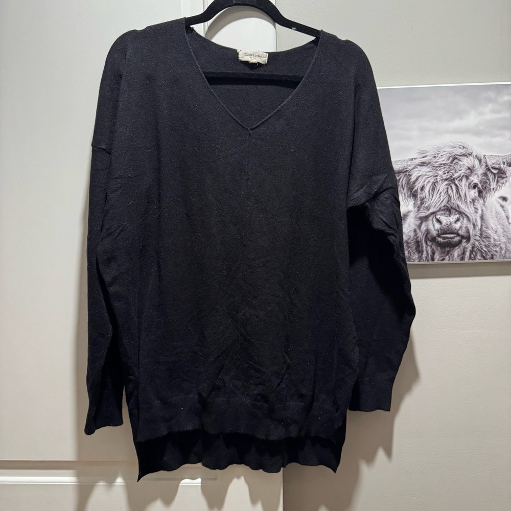 Thin v neck sweater